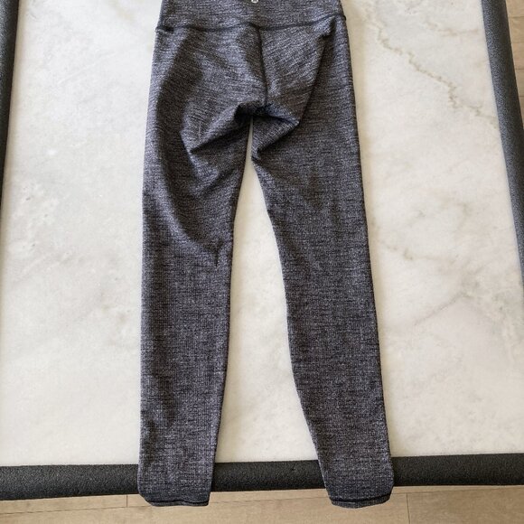 Lululemon Wunder Under Leggings / Tights / Pants (black grey herringbone) Luon - Picture 11 of 12
